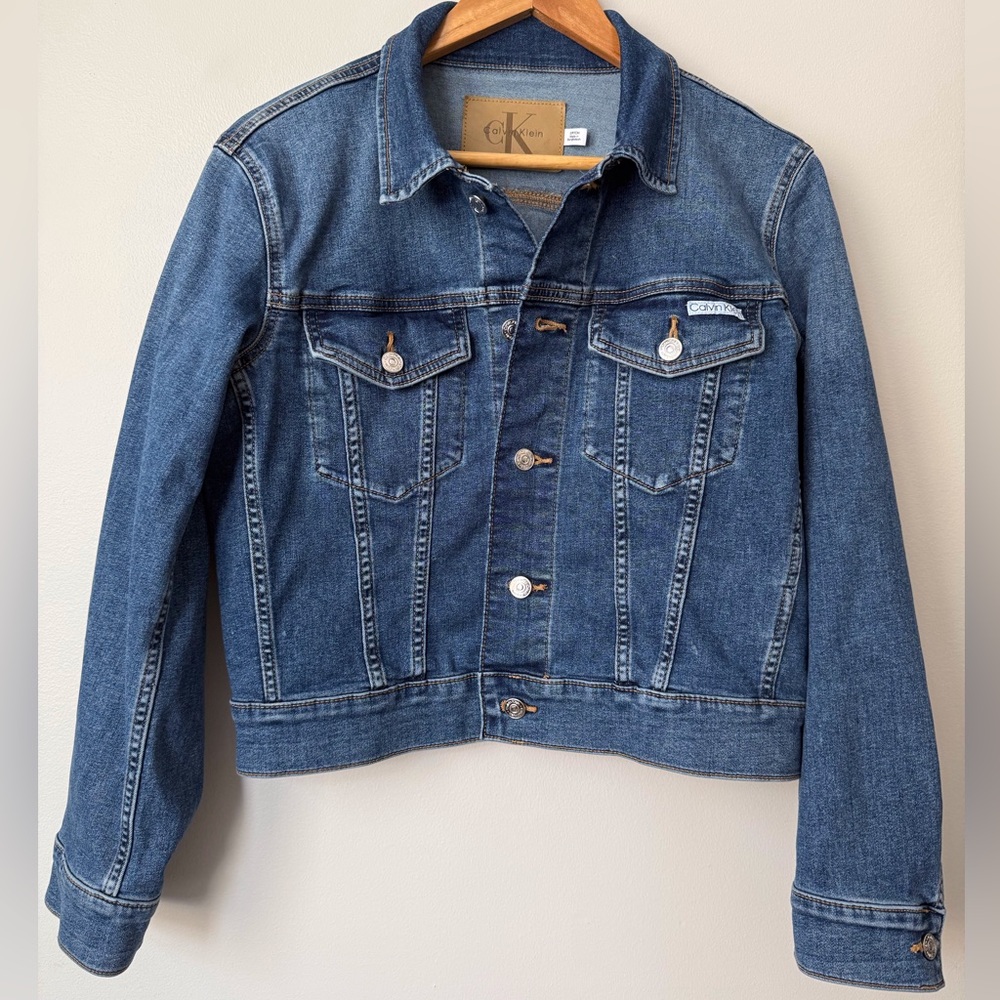 Calvin Klein Women’s Jean Jacket - Dark Blue